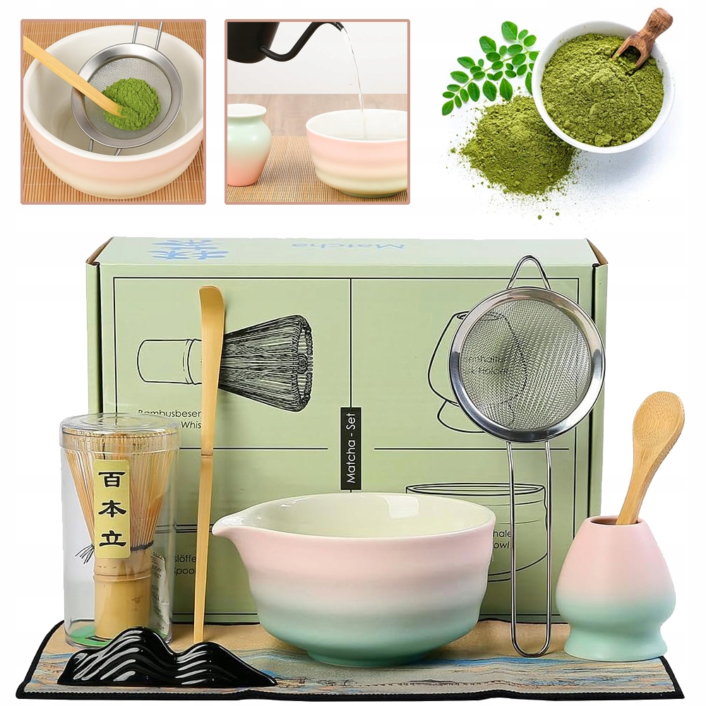 8 Ks Ručně Vyrobená Sada Na Obřad Matcha Čajová Sada Matcha