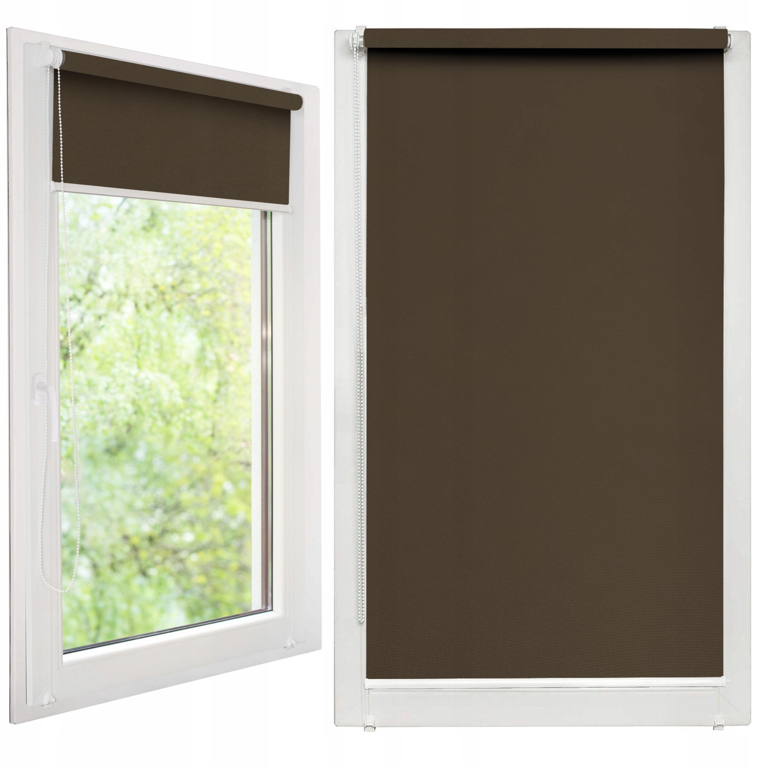 Roleta wewnętrzna mini z prowadnicami 100% zaciemniająca Blackout 85x220