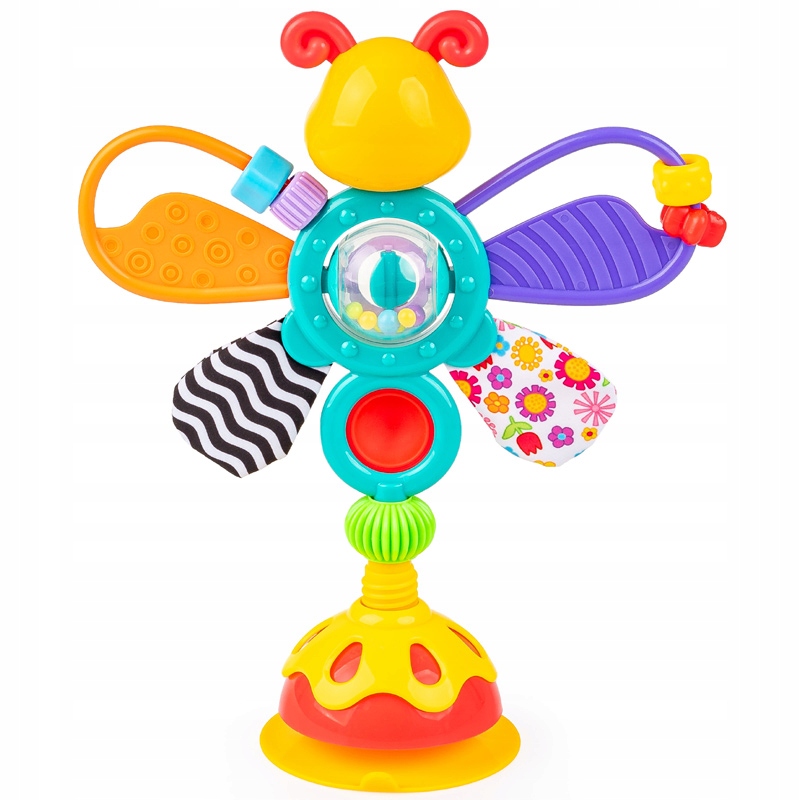 SENSORYCZNY MOTYLEK Z PRZYSSAWKĄ NA STOLIK, GRZECHOTKA Kod producenta MOTYLEK Z PRZYSSAWKĄ