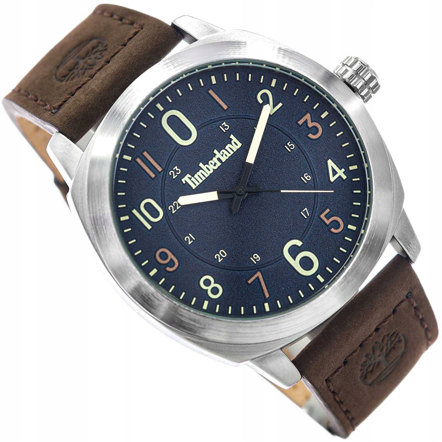 Pánské Hodinky Timberland TDWGA9001902 Cillicothe-z Hnědé Na Řemínku