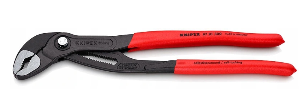 SZCZYPCE KLUCZ DO RUR KNIPEX COBRA ZESTAW 5 SZTUK Weight with packaging 2 kg