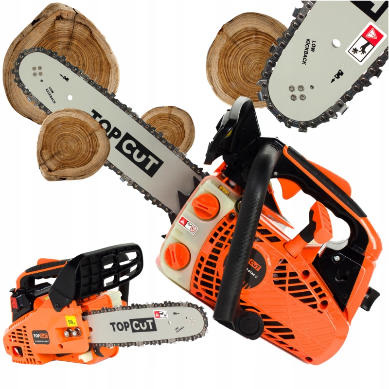 Piła Spalinowa Łańcuchowa Top Cut Gałęziówka Pilarka Do Drewna 30CM 25,4CM3