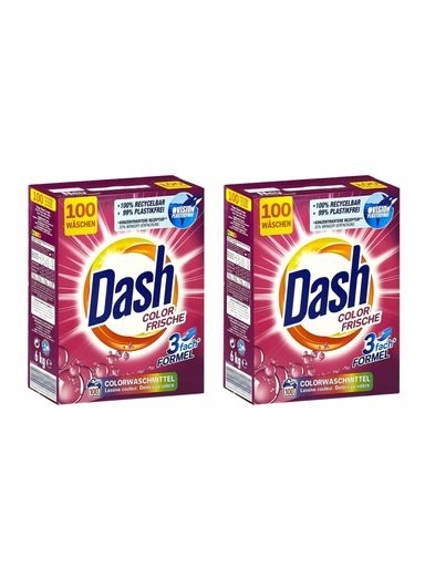 Levně 2x Prací prášek Dash Color Frische 100 praní 6 kg