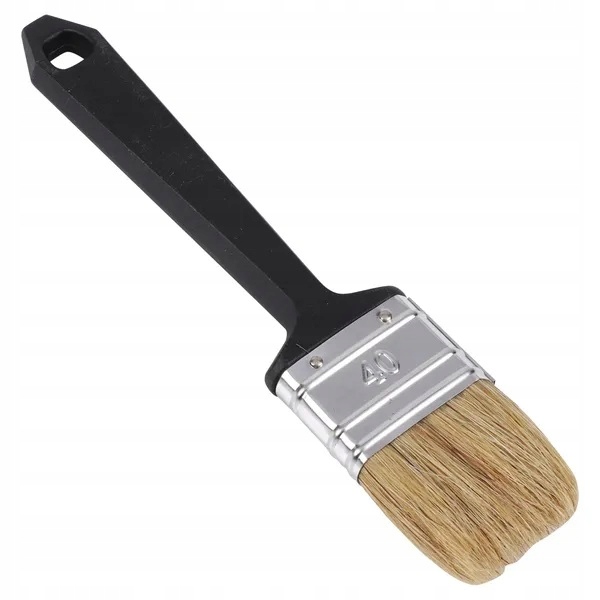 

Pędzel płaski jednorazowy, włosie świńskie 40mm