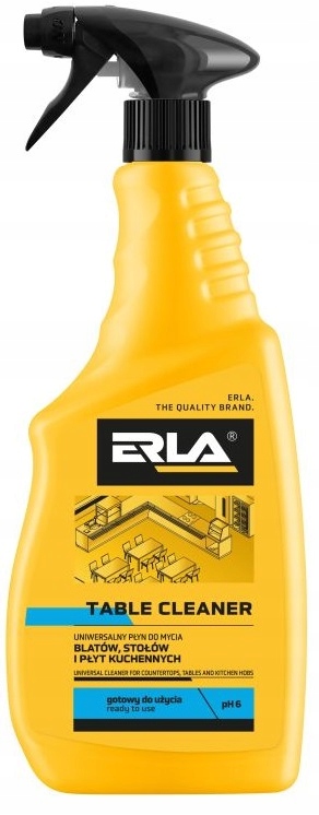 3X Univerzální kapalina na pracovní desky a varné desky Erla Table Cleaner 750 ml