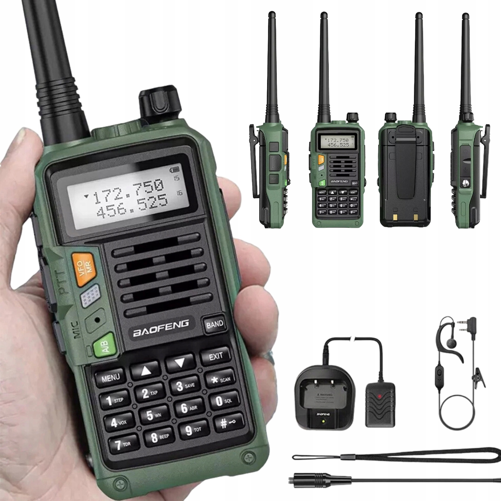 Krótkofalówka Baofeng Radiotelefon Krótkofalówka Baofeng UV-S9 Plus Zestaw