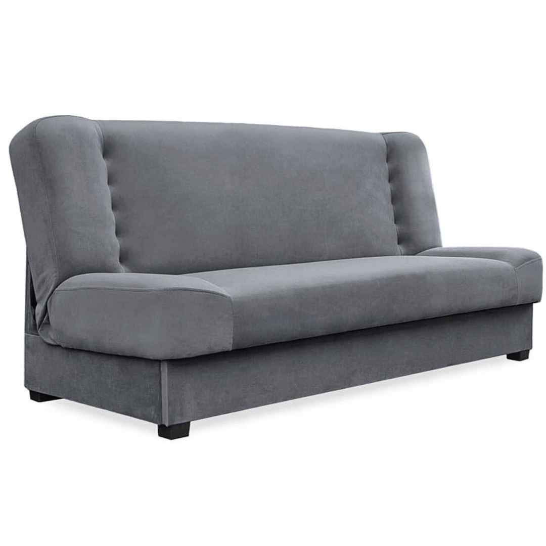 Rozkládací pohovka s funkcí spaní Dvoumístná pohovka Šedá Piano