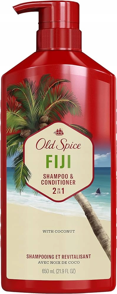 Old Spice Fiji 2v1 šampon Šampon 650 ml z Usa