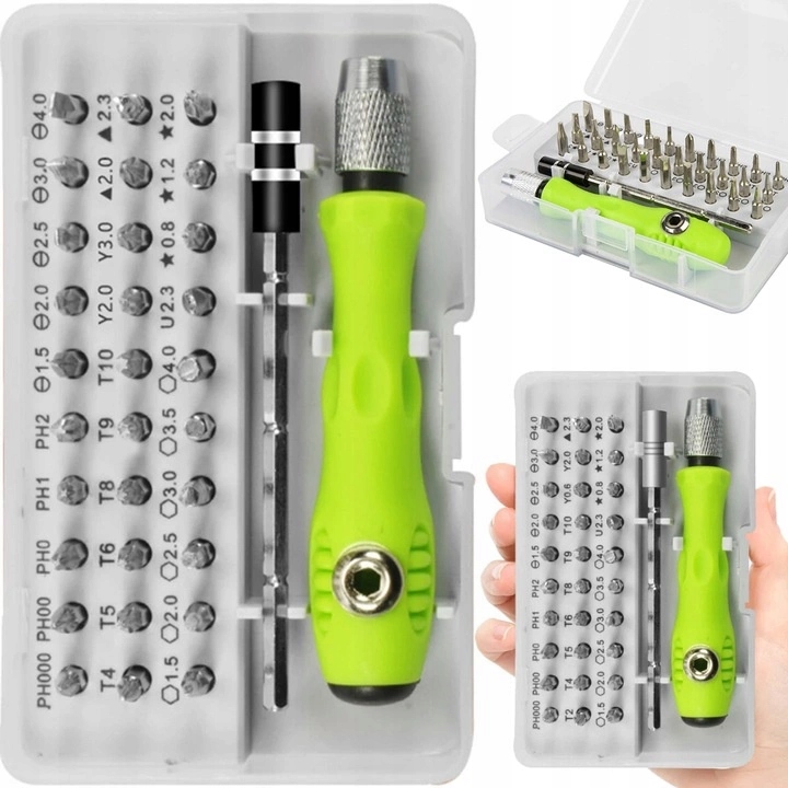 ZESTAW PRECYZYJNYCH ŚRUBOKRĘTÓW TORX WKRĘTAK 32w1