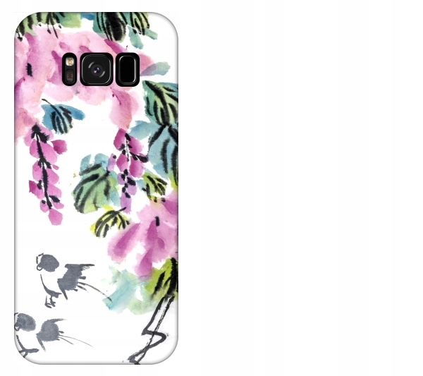 

Etui pokrowiec Samsung Galaxy S8 Kwiaty akwarela c