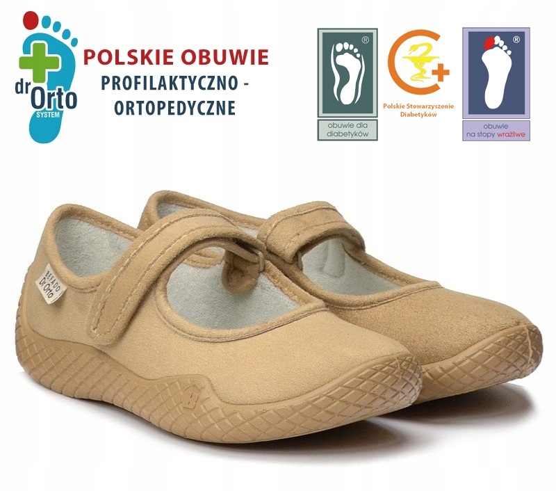 

Buty kapcie Dr Orto Cukrzyk Haluksy SENiOR r. 39