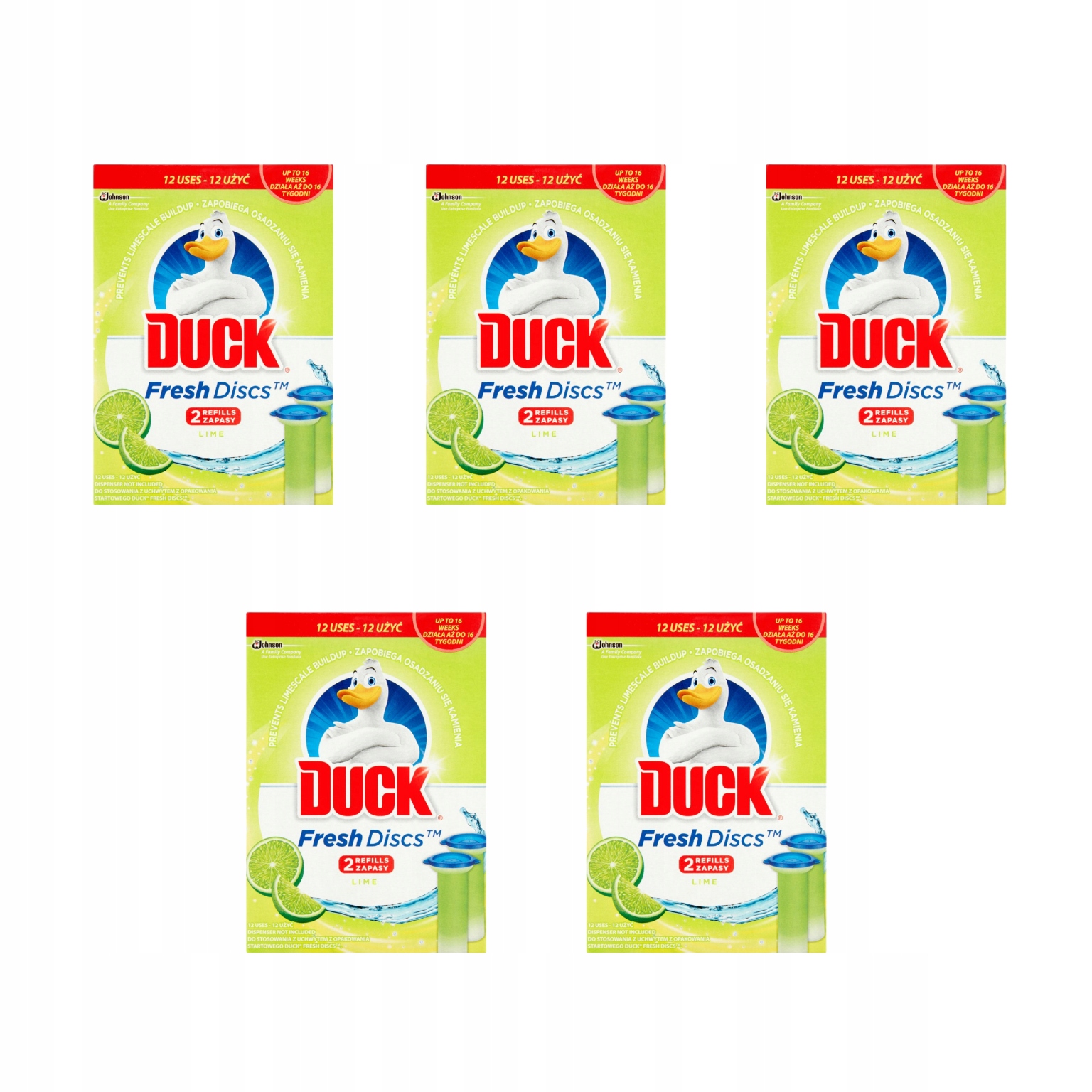 

Duck fresh discs krążki żelowe do Wc Limonka