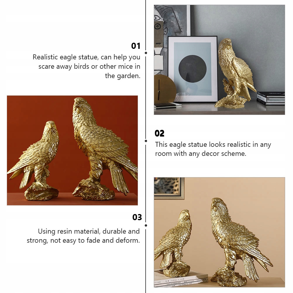 NORDIC DECOR RZEŹBA ŻYWICOWA ORZEŁ JUSTK EAN (GTIN) 4894967272152