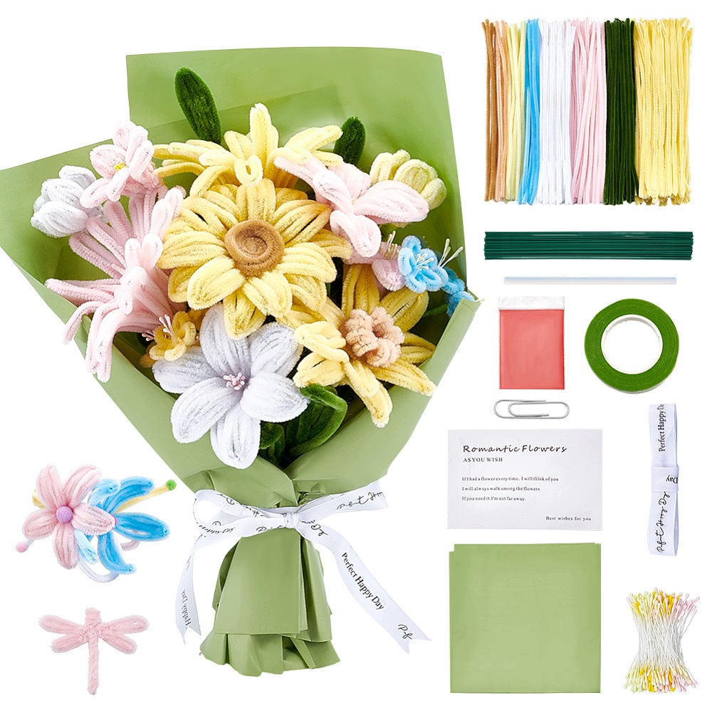Floristický Diy set pro floristiku a hračky, mix, 1 sada