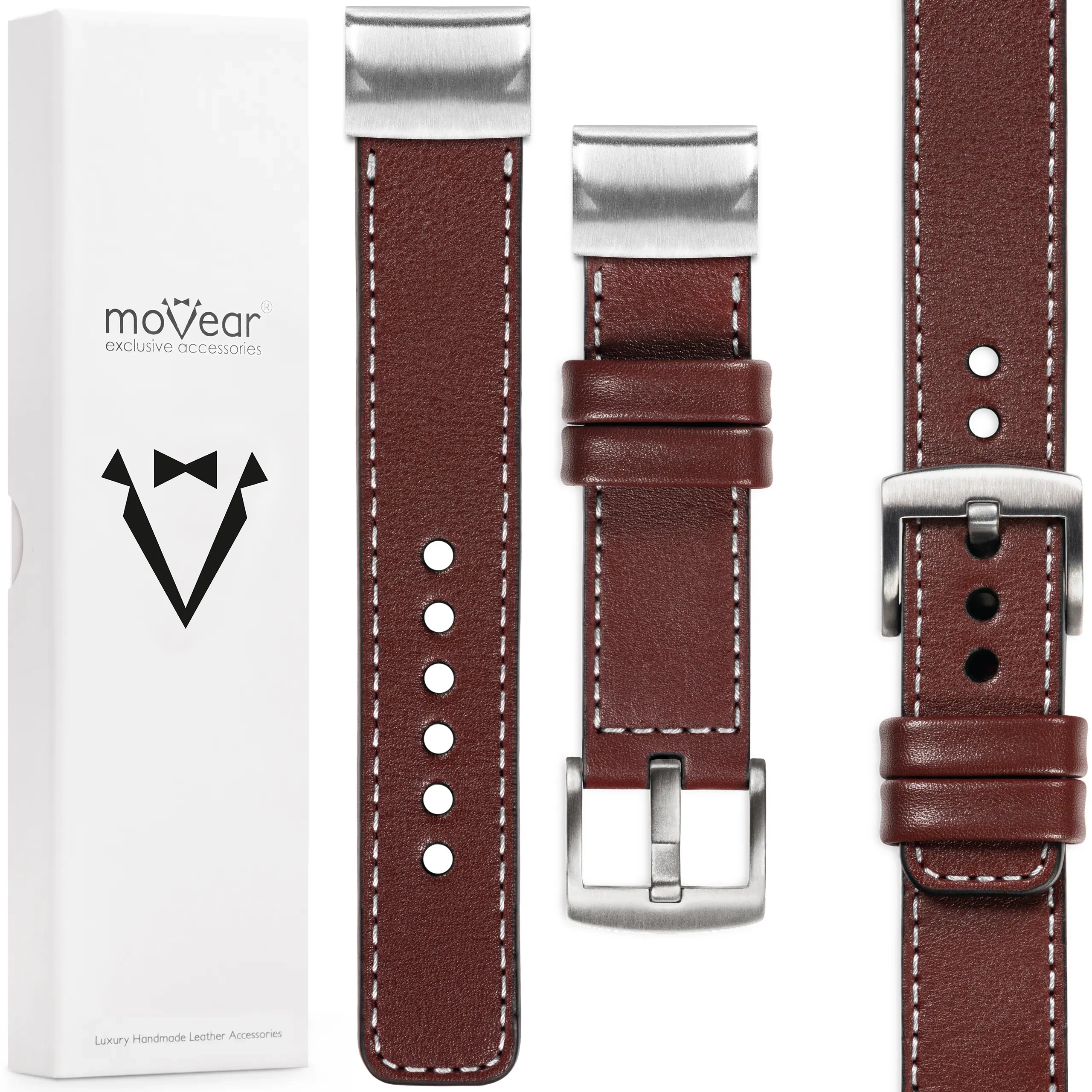 Exkluzivní řemínek pro Garmin Fenix 8s 7s 6s 5s kožený QuickFit 20 mm Movear