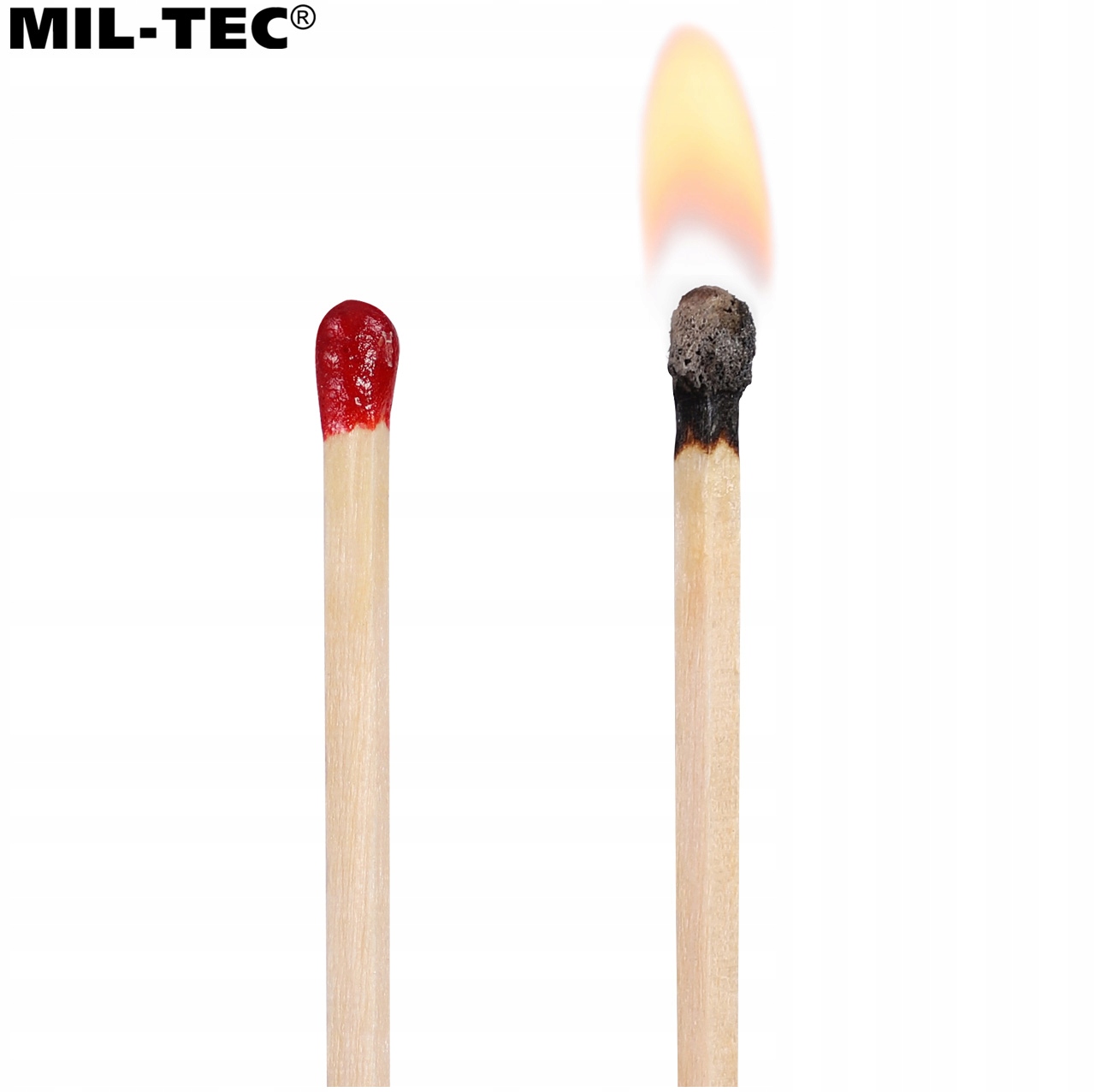 Zestaw Zapałki Wodoodporne + Pudełko Krzesiwo Lusterko Syngałowe Mil-Tec Model KPL MIL-TEC Zapałki Sztormowe +Pudełko Wodosz