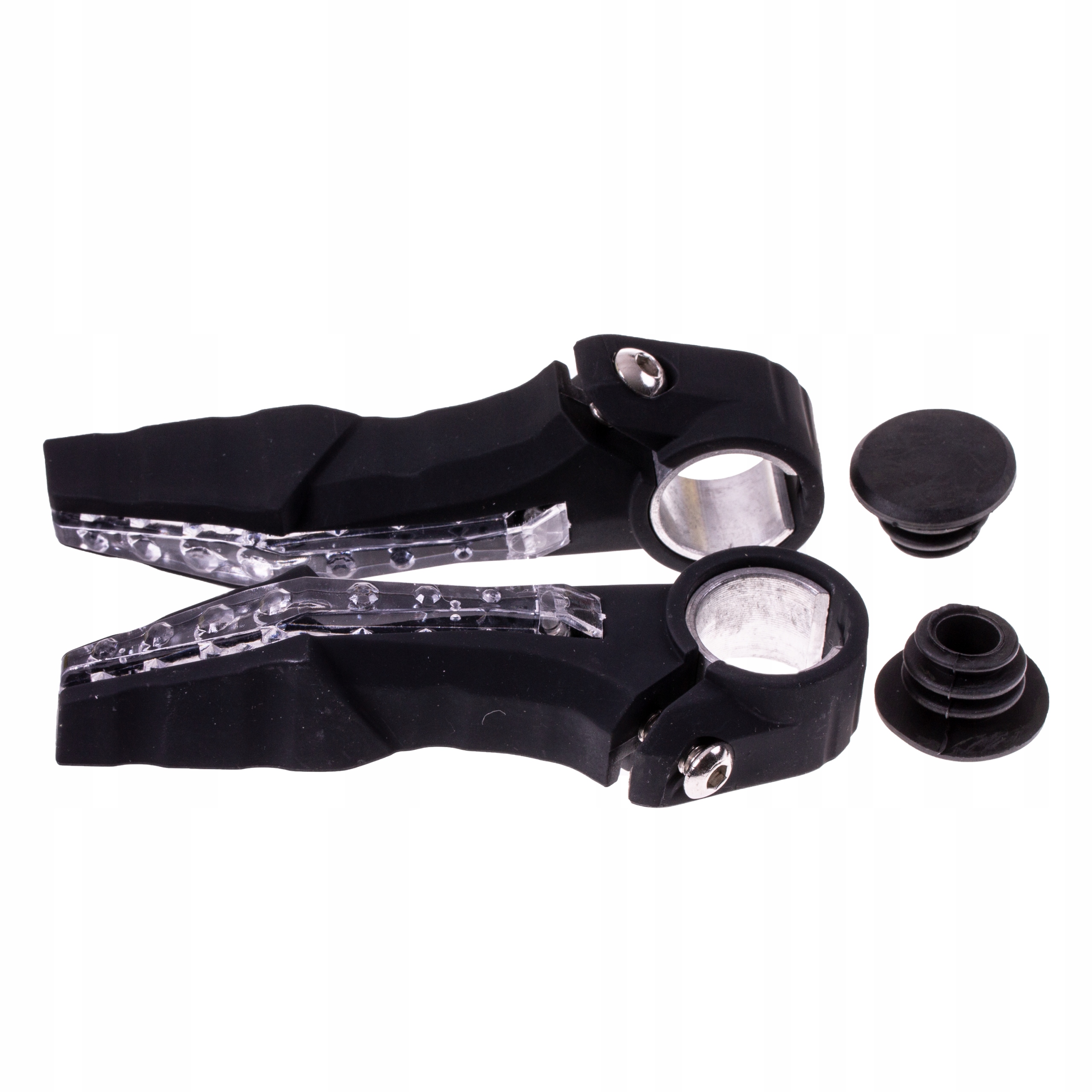 

Chwyty Kierownicy Rogi Gumowe Rowerowe Alu Led