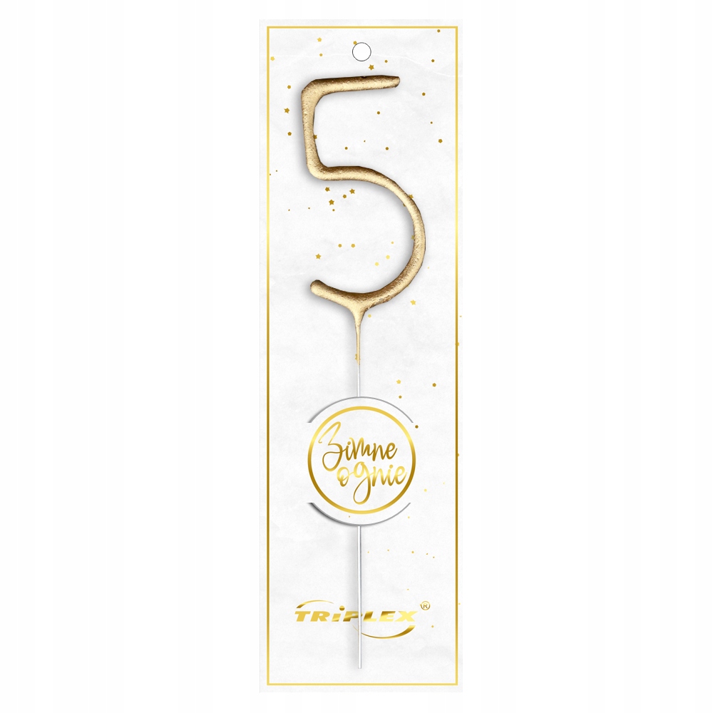 

Zimne ognie cyfra '' 5 ''cm 1 szt.
