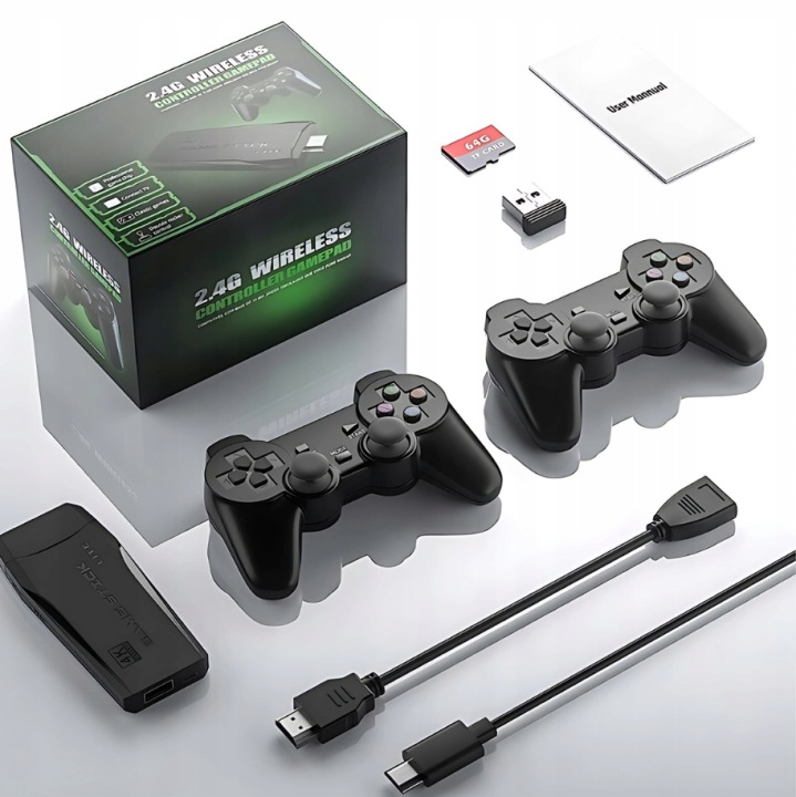 Konsola Retro 20 000 Gier Tv Gra Telewizyjna Hdmi 2 Pady Bezprzewodowe