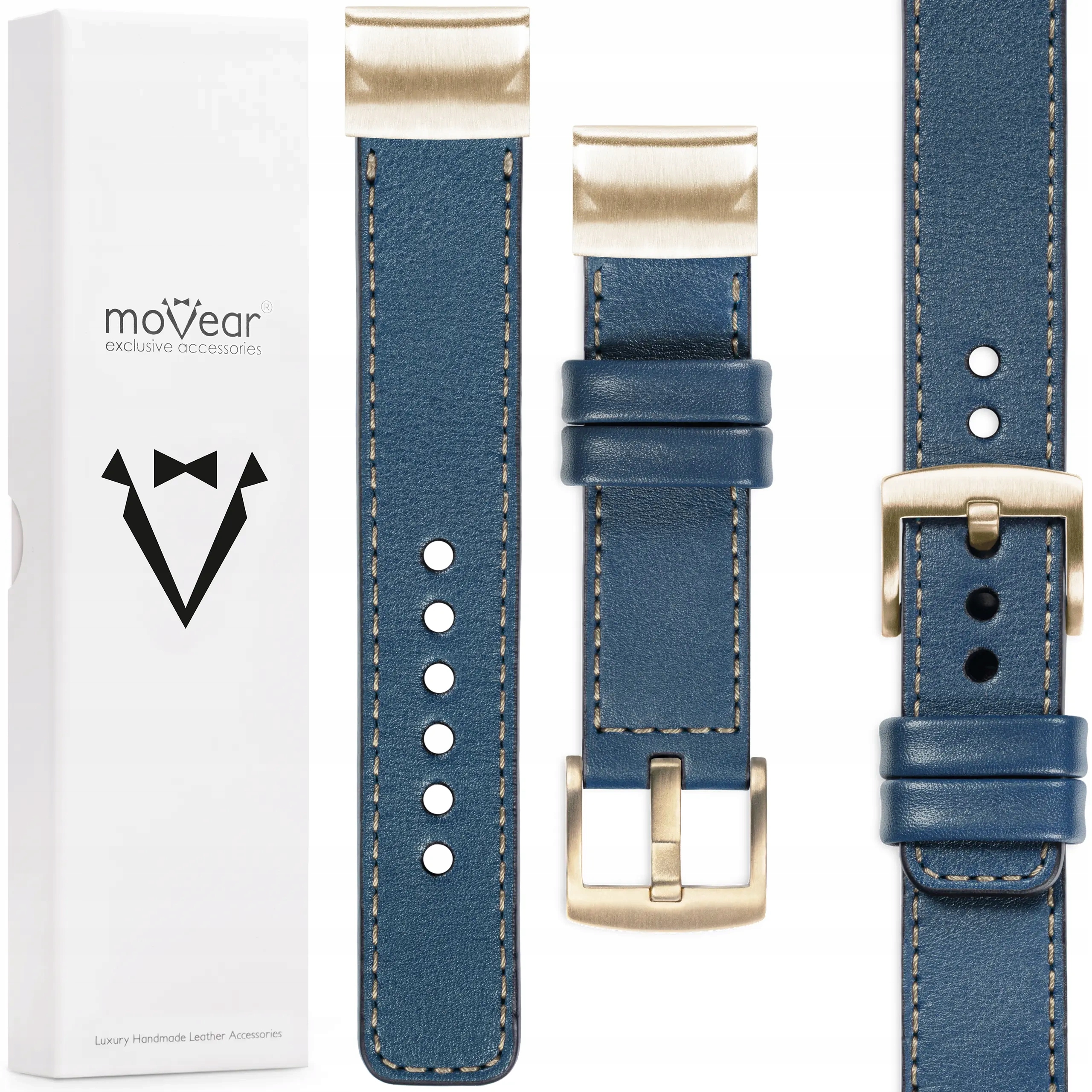 Exkluzivní řemínek pro Garmin QuickFit 20 mm Fenix 8s 7s 6s 5s kožený Movear