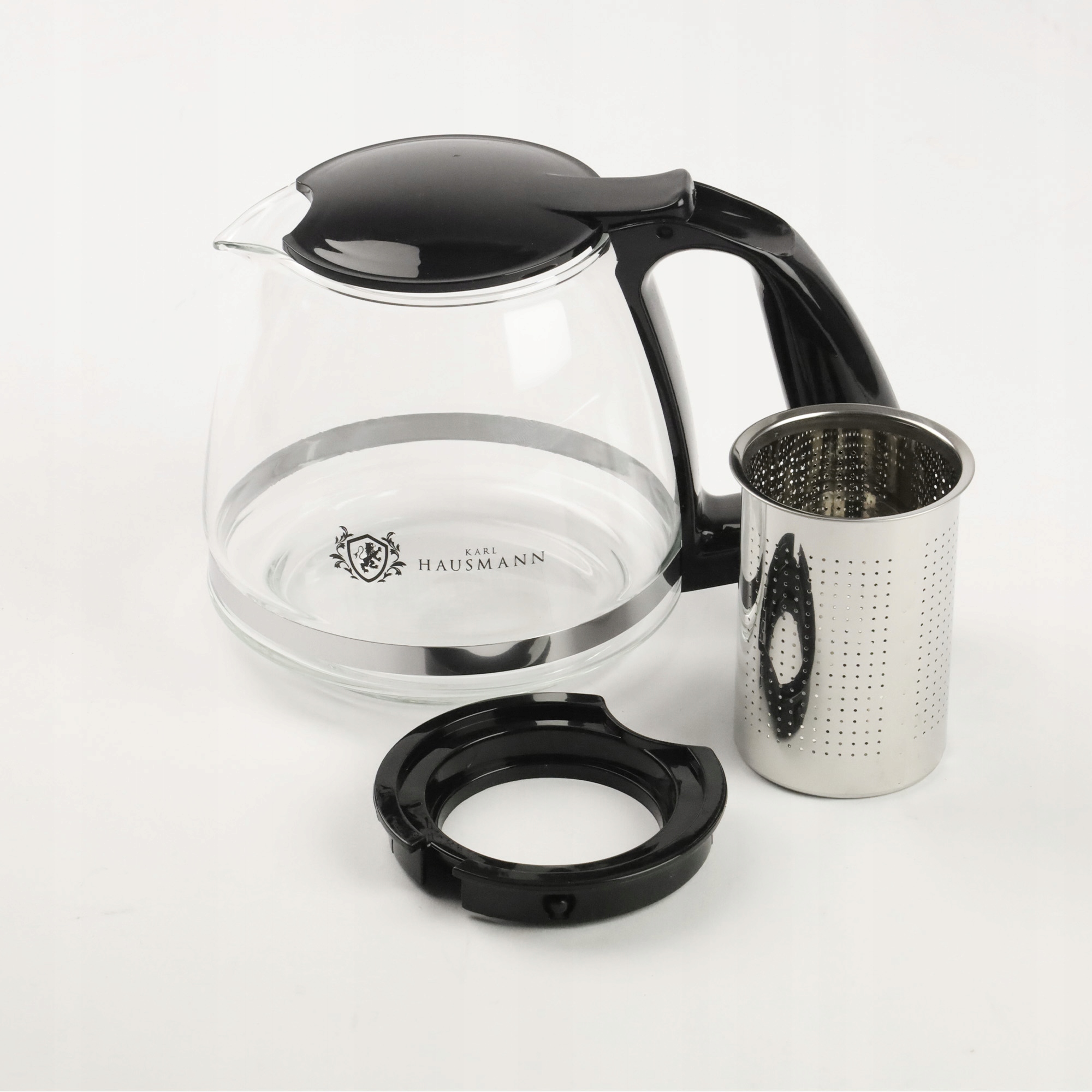 DZBANEK SZKLANY Z STALOWYM ZAPARZACZEM ZAPARZACZ DO HERBATY ZIÓŁ 750 ML