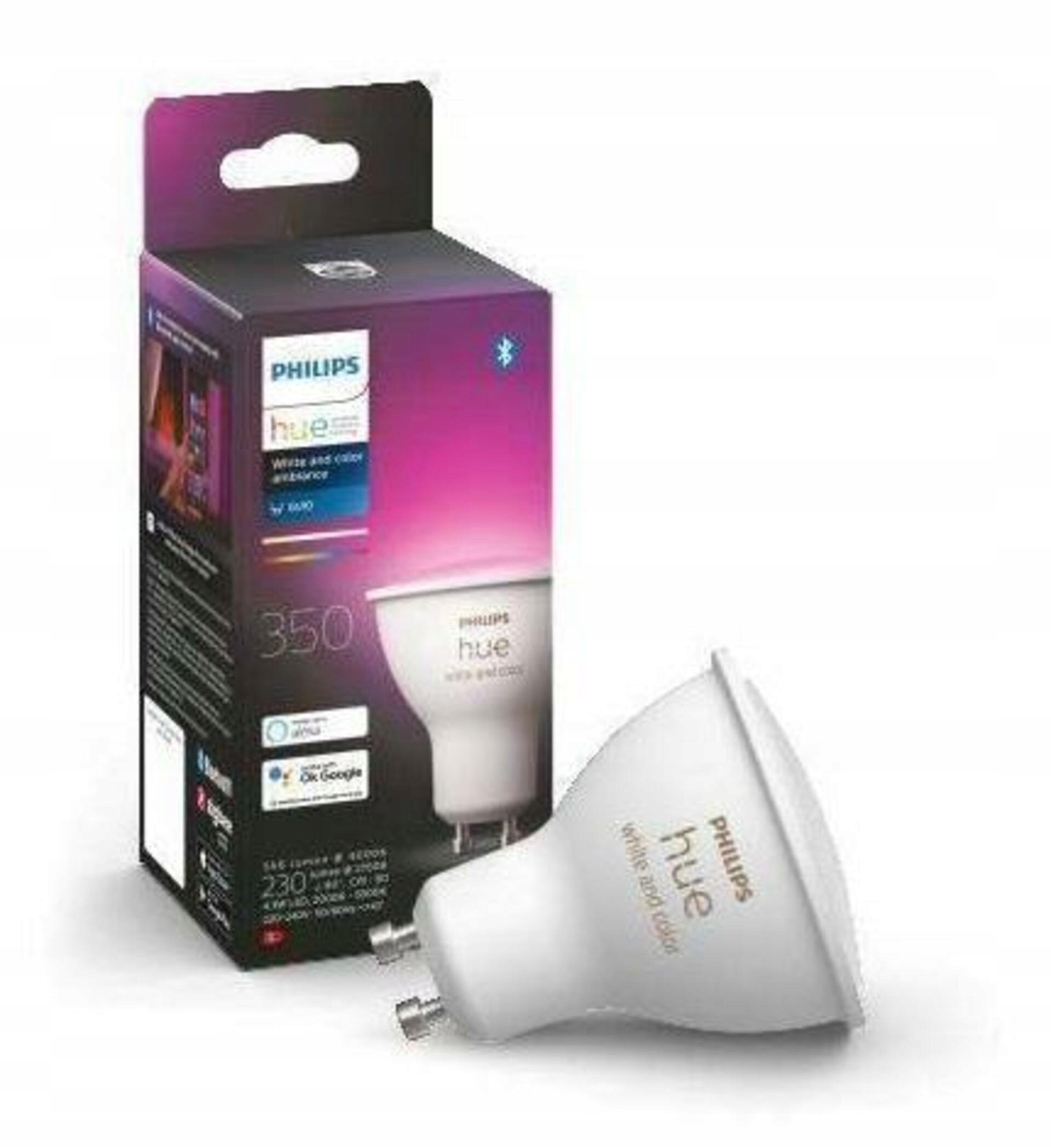 Philips Hue GU10 Led White and Color Ambiance 4,3 W 350lm Rgb Bluetooth stmie