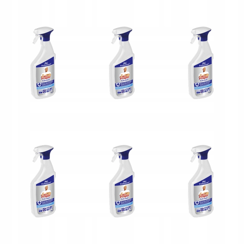 Mr. Proper čistící a dezinfekční multi&amp;glass 3v1 750ml X6