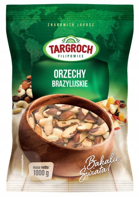 Targroch Orzechy Brazylijskie Przekąska Do Deserów Ciast Sałatek 1kg