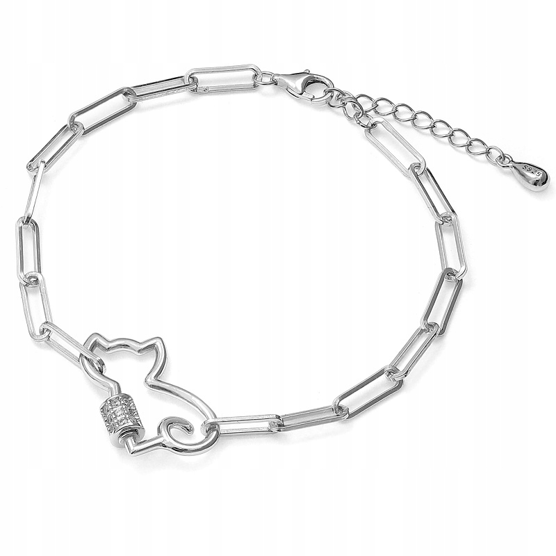 Stříbrný náramek Ag 925 rhodiovaný BS_8543a