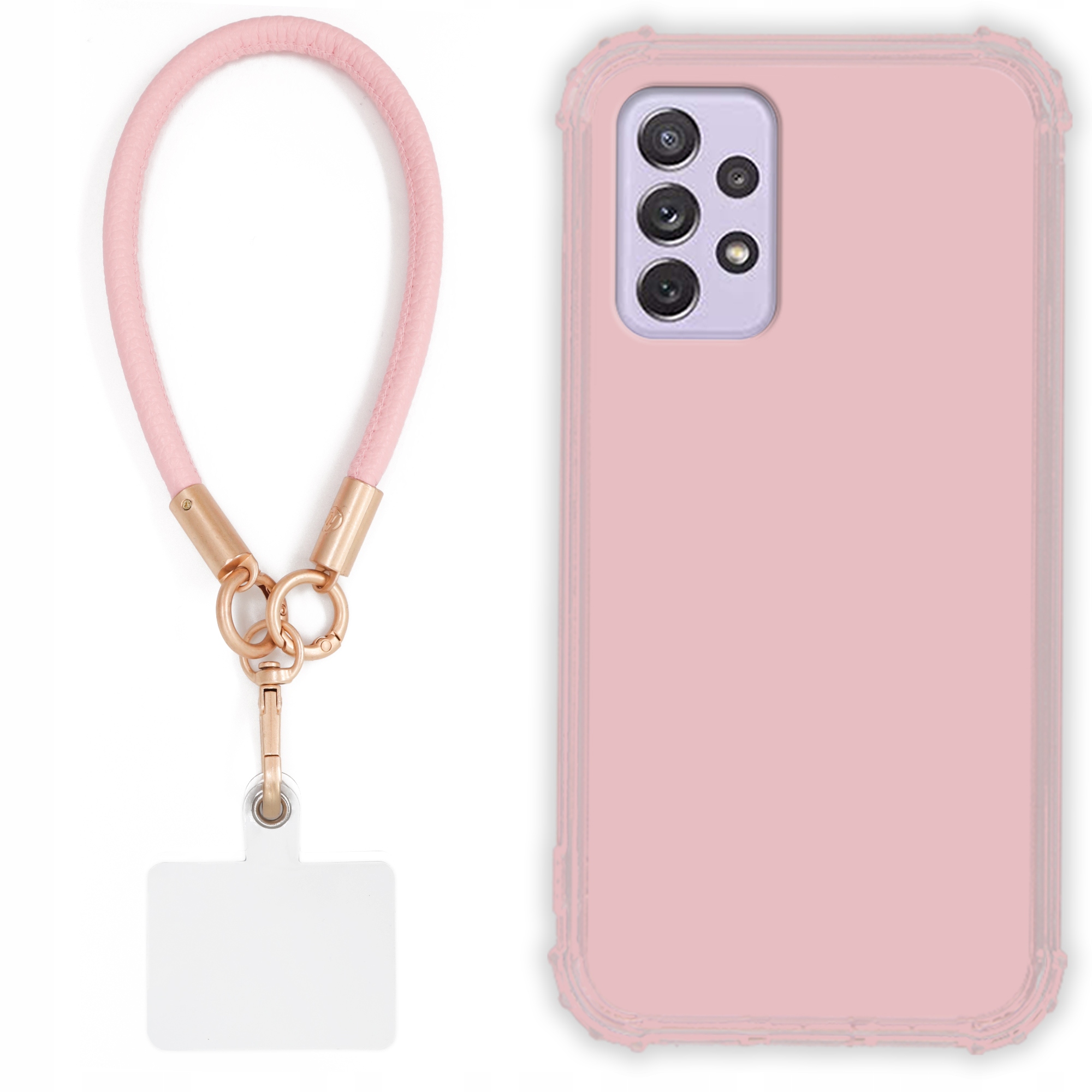Pouzdro Pro Samsung A72 5G Case Antishock Pinky Růžové vodítko Odolné