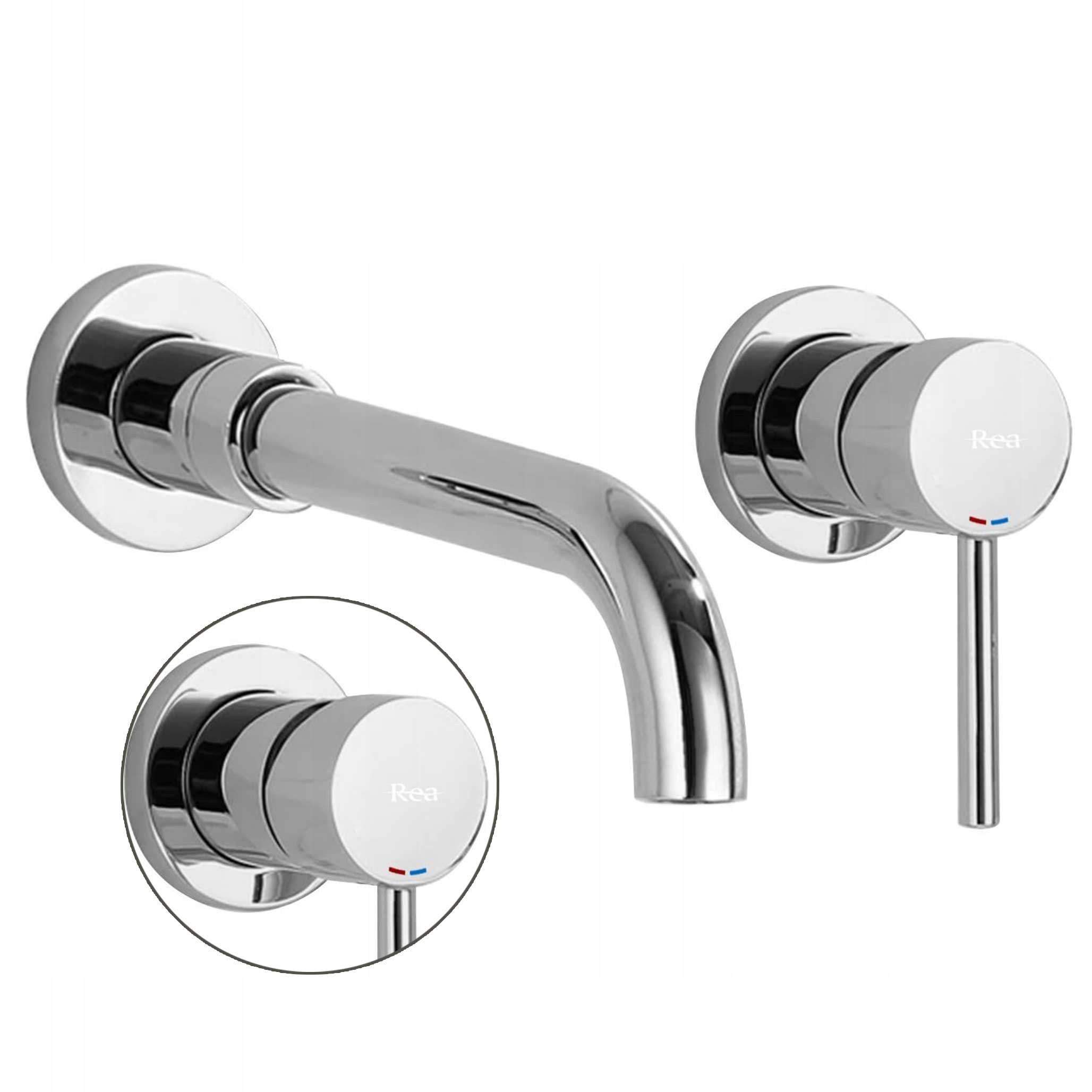 Podomietková umývadlová batéria pre umývadlo Rea Lungo Long Chrom Lesk