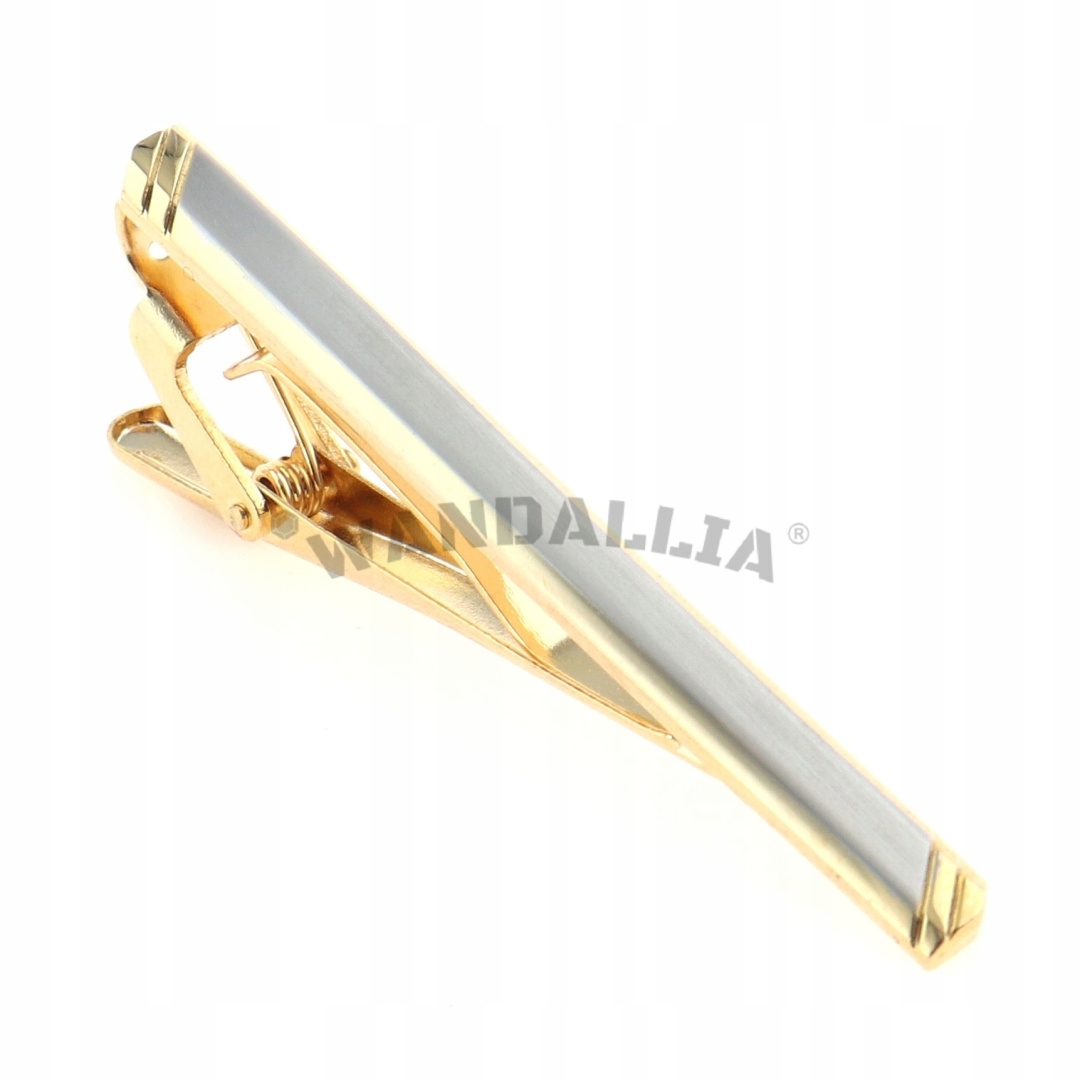 WANDALLIA Spinka do Krawata SP-KR-215 Klasyczna Złota dł.6cm Marka Wandallia