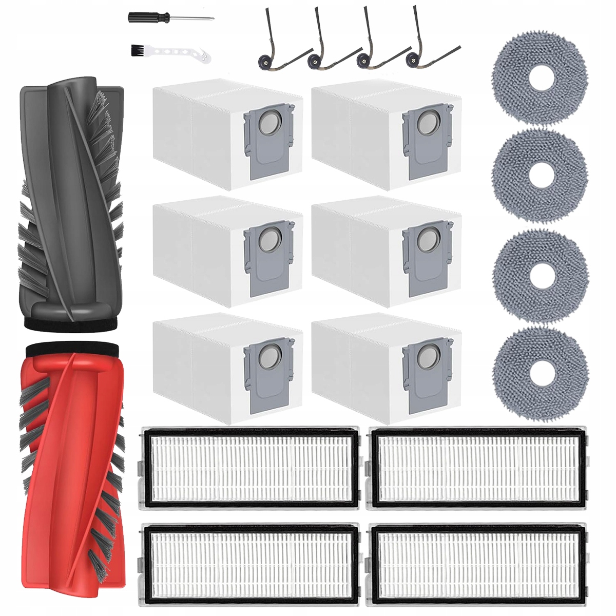 Szczotki Filtry Mopy Worki Do Roborock Q Revo Curv Q Revo Edge