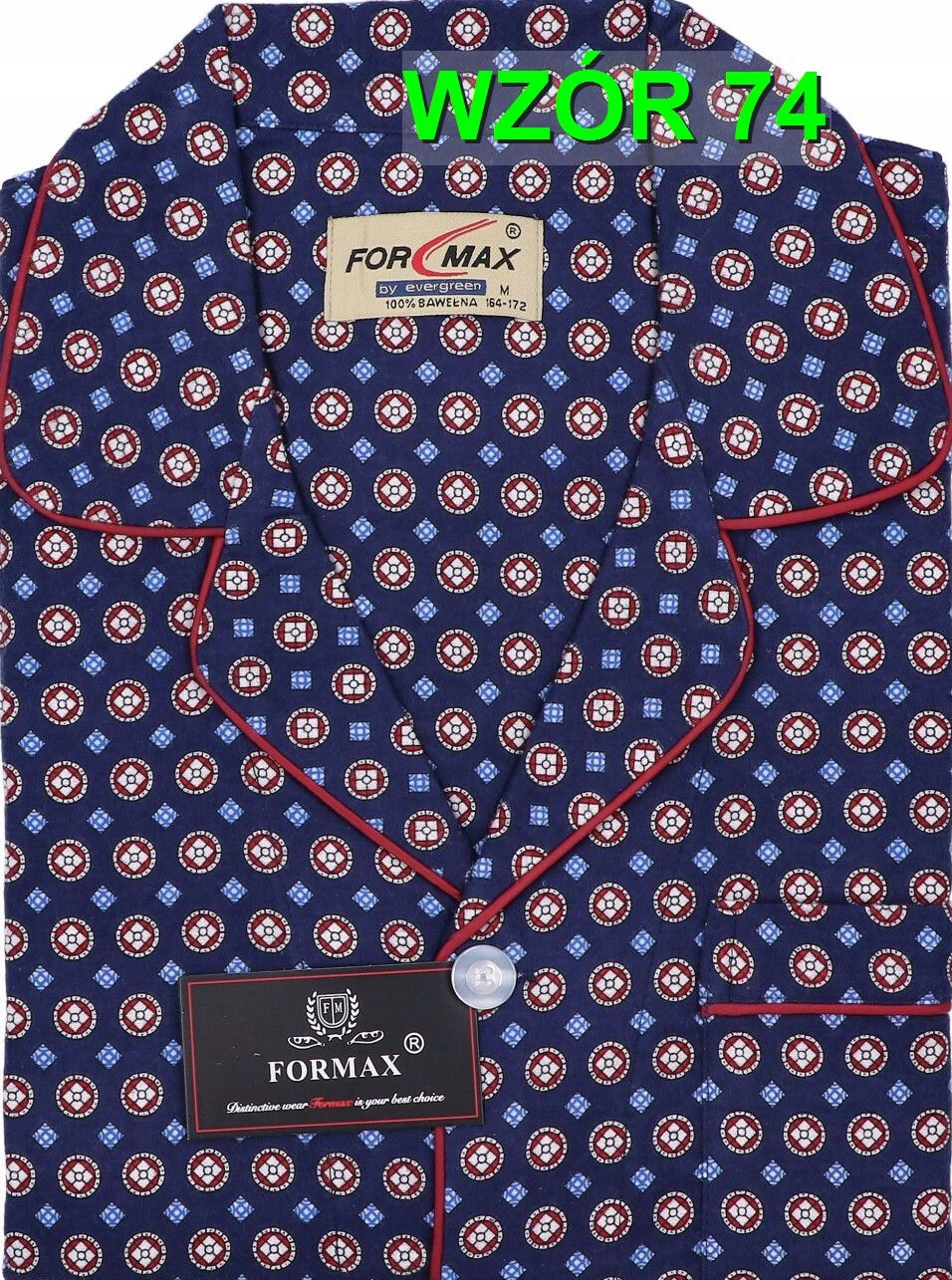 PIŻAMA MĘSKA FLANELOWA FLANELA r. 3XL FOR-MAX Płeć mężczyzna