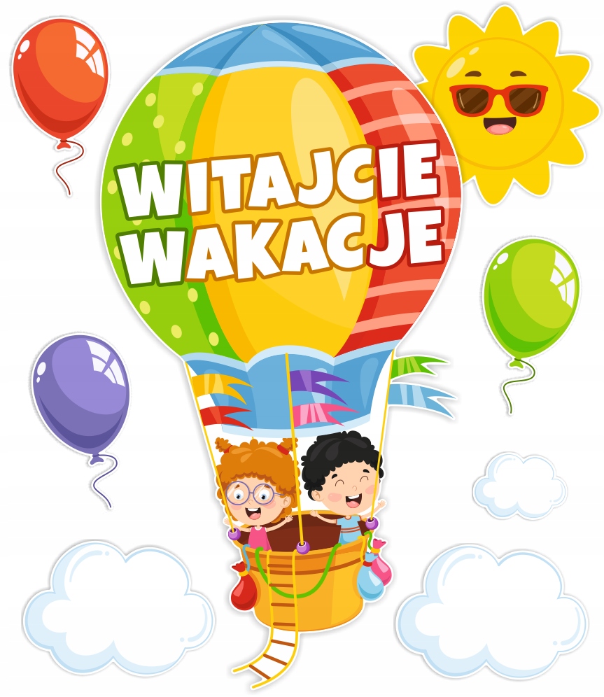 

Dekoracja Zakończenie Roku Witajcie Wakacje (XXL)