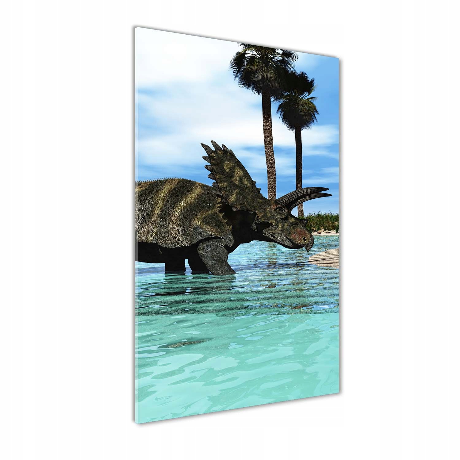 

Foto obraz akrylowy Dinozaury na plaży 50x100 cm
