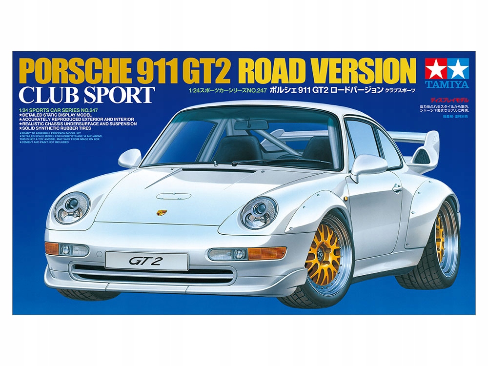 Porsche 911 GT2 Road Version Club Sport model 24247 Tamiya