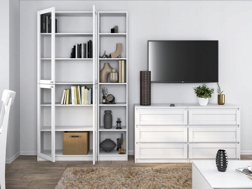 SŁUPEK WITRYNA BIAŁA BIEL REGAŁ KOMODA SZAFKA 40/200 NA KSIĄŻKI ZABAWKI Waga produktu z opakowaniem jednostkowym 24 kg