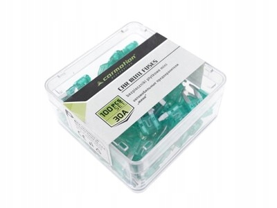 BEZPIECZNIKI PŁYTKOWE MINI 30A, 100 SZT.