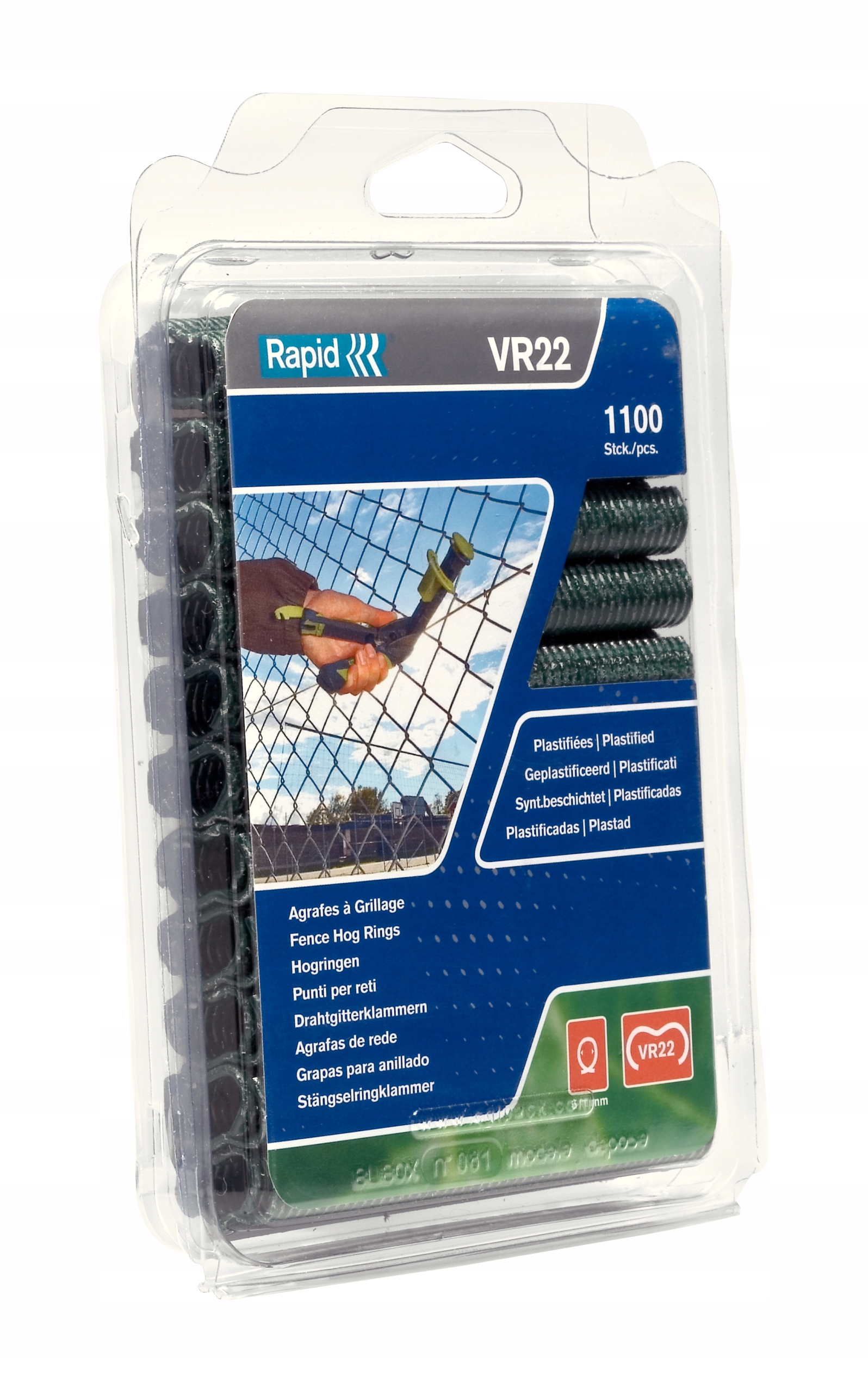 Plotové sponky VR22/1100 ks Galvanizované