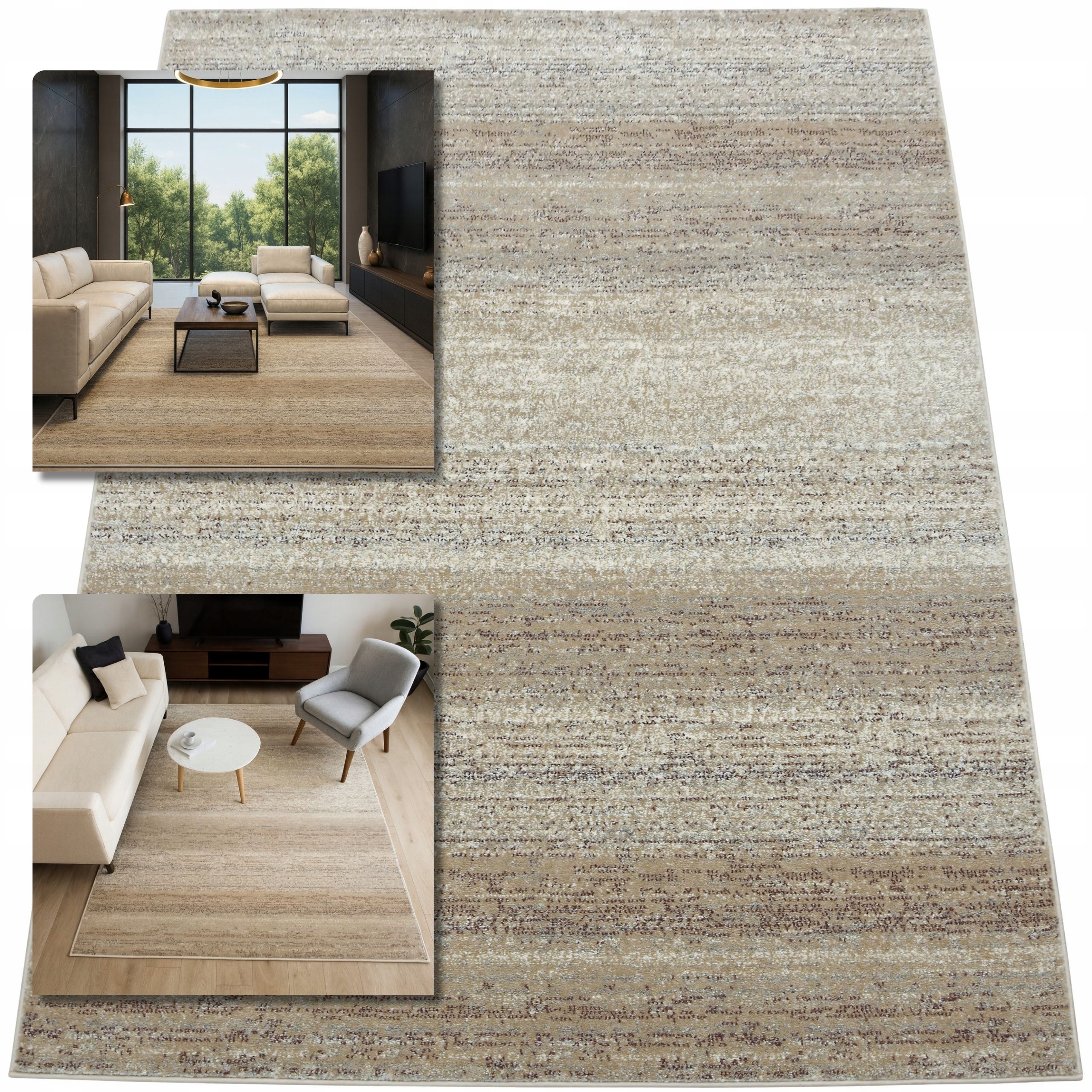 Koberec 180x250 Adventure Béžový Koberec Do Obývacího Pokoje Loft Koberec Moderní