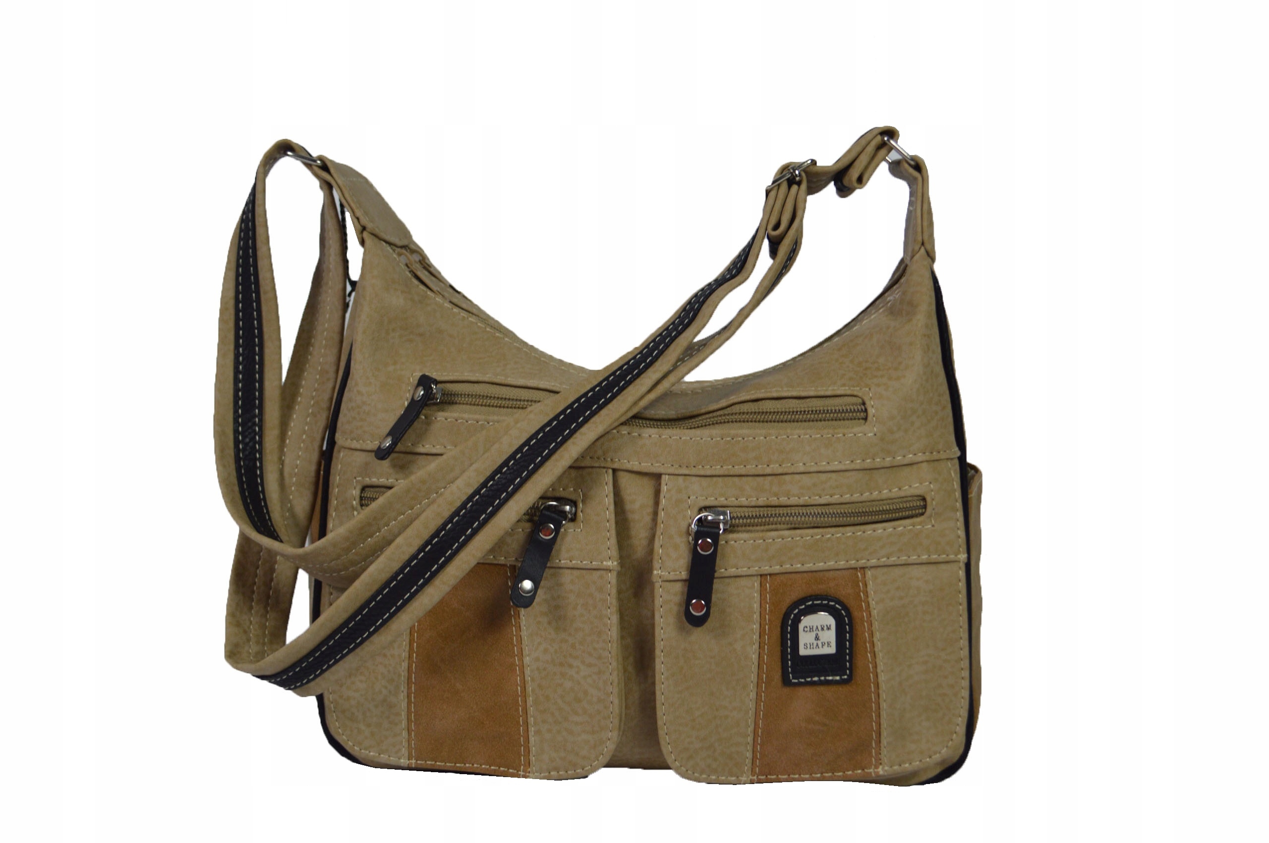 ŚREDNIA TOREBKA DAMSKA LISTONOSZKA NA RAMIĘ