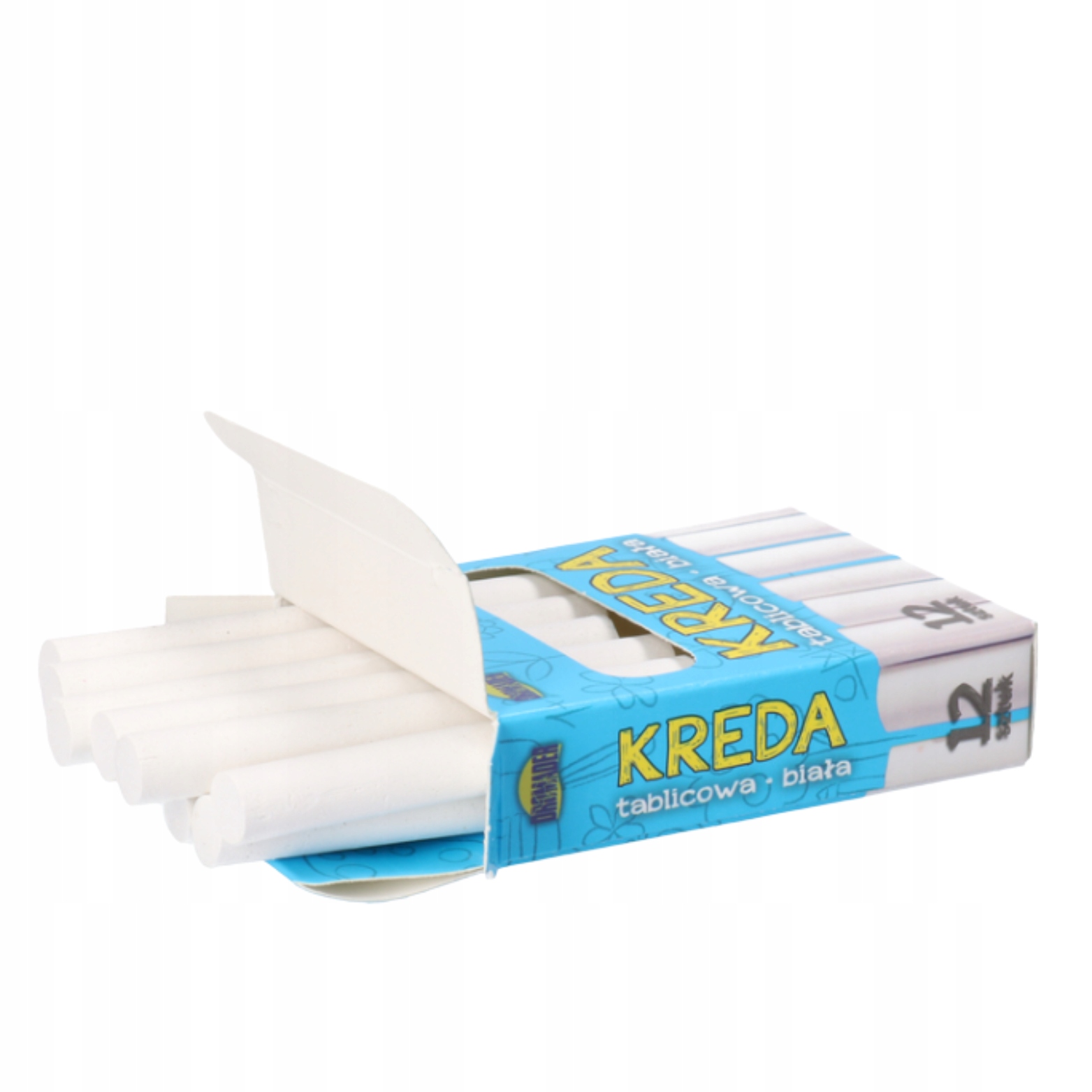 KREDA TABLICOWA CHODNIKOWA BIAŁA MALOWANIE SZKOLNA Marka Dromader