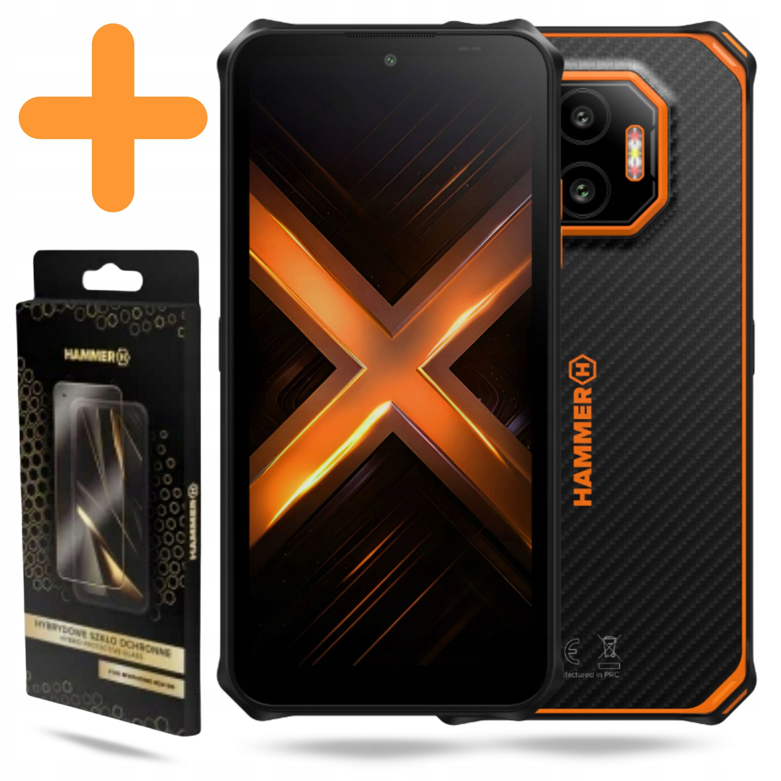 Smartphone Hammer Energy X2 4G Lte 6/128GB Voděodolná Sklo Hybridní Sada