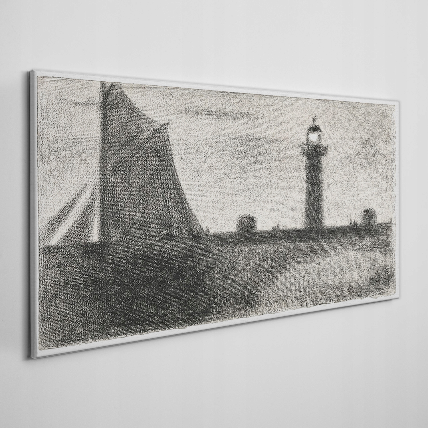 

Obraz na płótnie Latarnia morska Seurat 120x60 cm