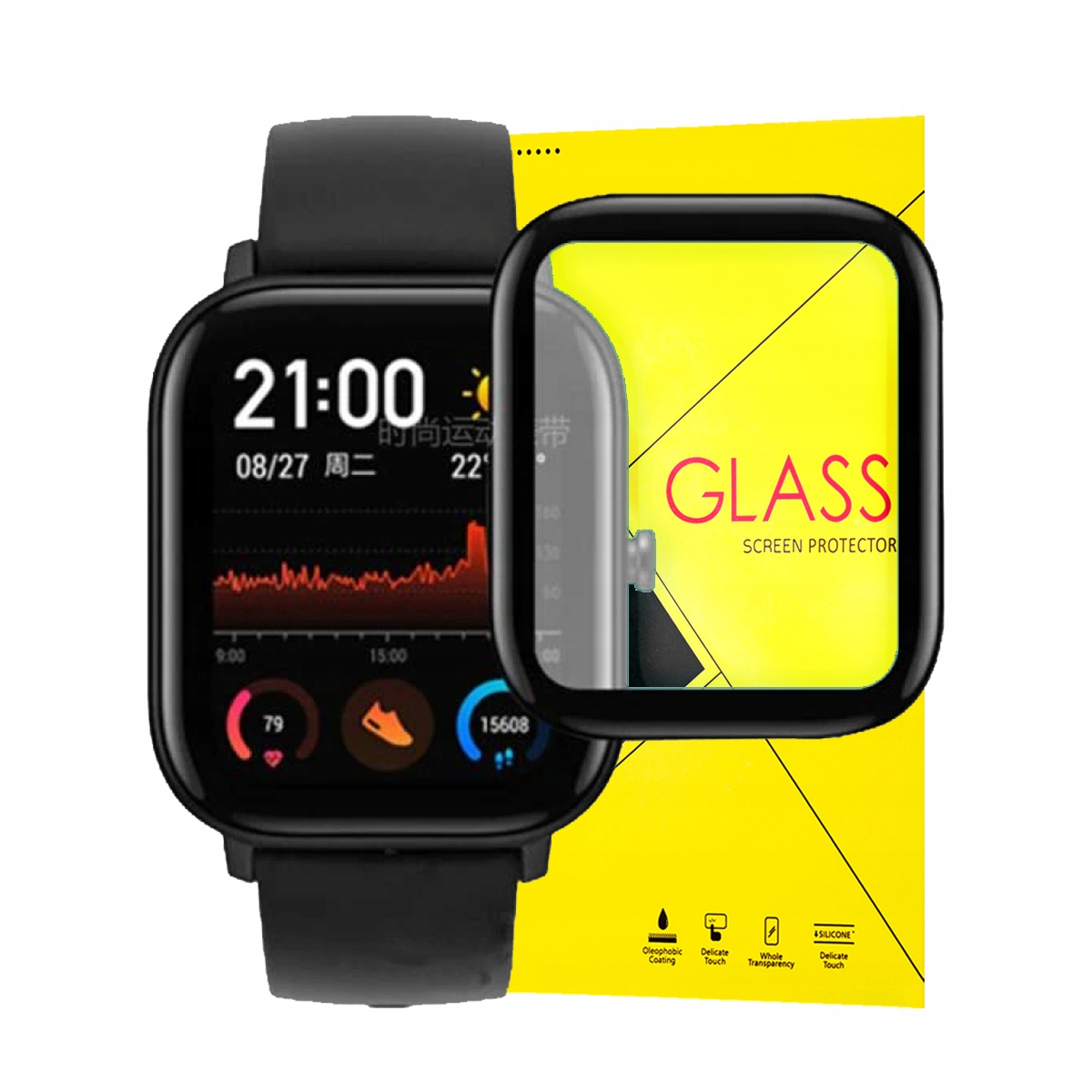 

Szkło Hybrydowe 3D Do Zegarka Xiaomi Amazfit Gts