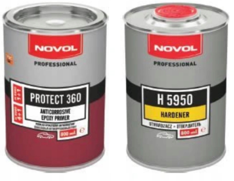Novol protect 360 z utwardzaczem 0,8 L Czarny