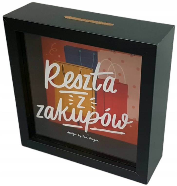 

Skarbonka Reszta Zakupy Ramka Urodziny