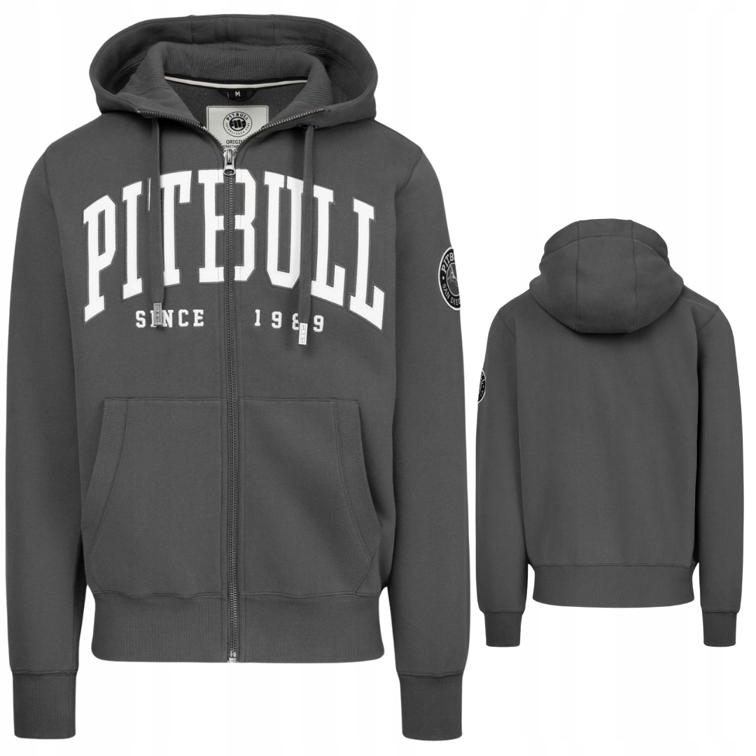 Pánská mikina s kapucí Pitbull West Coast Norton S Kapucí Rozepínací Mikina