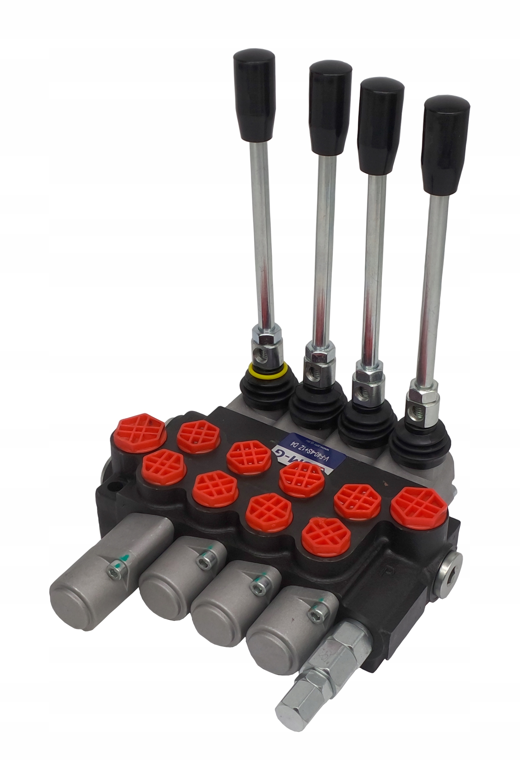 Hydraulický Rozdělovač 4 Sekce 40 L, Dvoustranný Zámek